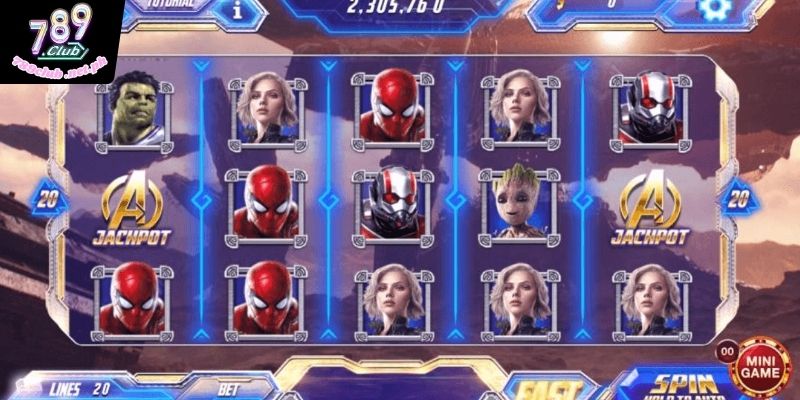 Thông tin về dòng game nổ hũ Avenger kinh điển nhất tại 789 club